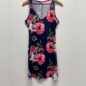 WOMEN’S Simple Floral Aline Sleeveless Dress - S